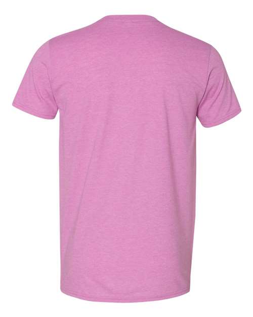 Unisex Softstyle® T-Shirt - Heather Radiant Orchid Back