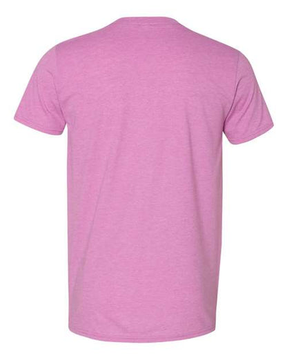 Unisex Softstyle® T-Shirt - Heather Radiant Orchid Back