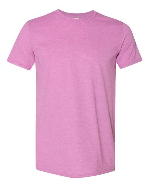Unisex Softstyle® T-Shirt - Heather Radiant Orchid Front