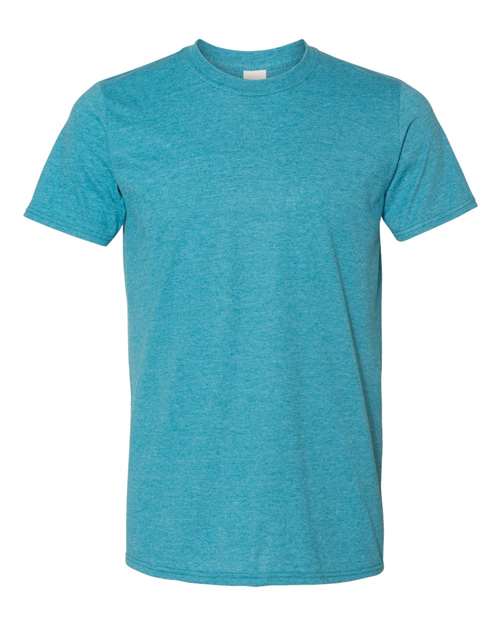 Unisex Softstyle® T-Shirt - Heather Galapagos Blue Front