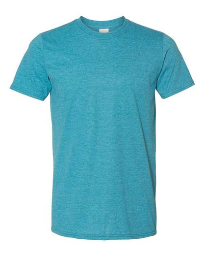 Unisex Softstyle® T-Shirt - Heather Galapagos Blue Front