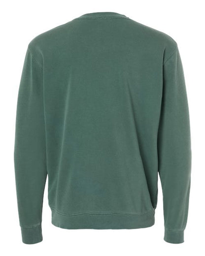 Independent Trading Co. Unisex Midweight Pigment-Dyed Crewneck Sweatshirt - Back