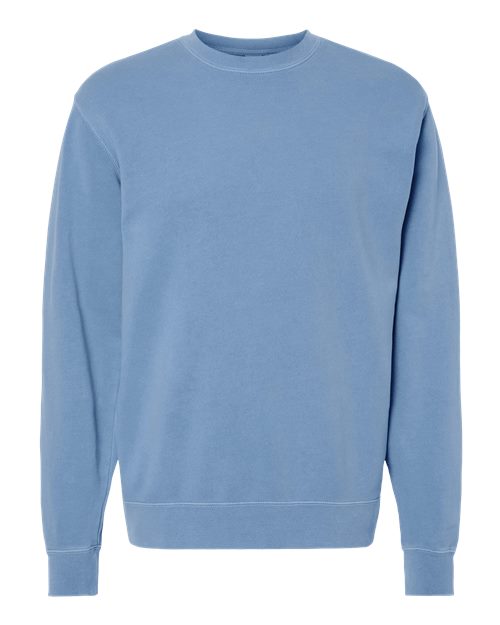 Independent Trading Co. Unisex Midweight Pigment-Dyed Crewneck Sweatshirt - Pigment Light Blue Front
