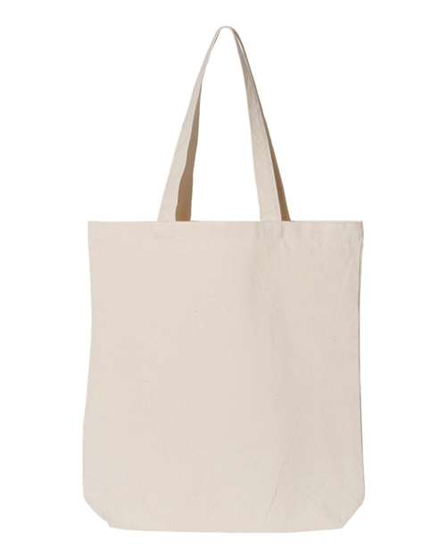 OAD Gusseted Tote - Natural Front