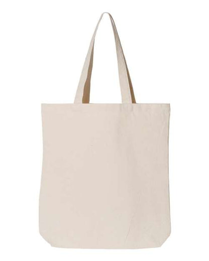 OAD Gusseted Tote - Natural Front