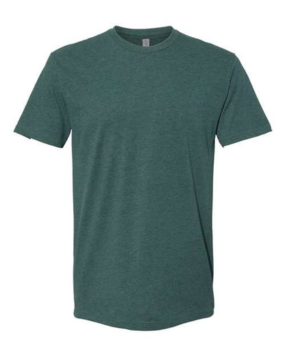 Next Level Unisex Sueded Tee - Heather Forest Green Front