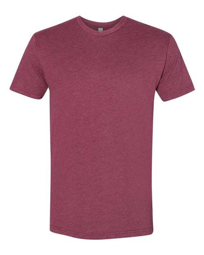 Next Level Unisex Sueded Tee - Heather Maroon Front