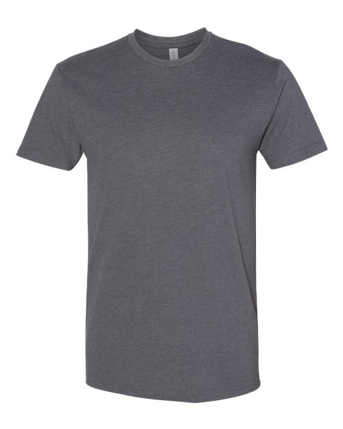 Next Level Unisex Sueded Tee - Heather Metal Front