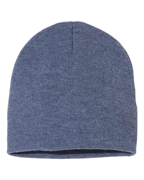 Sportsman 8" Beanie - Heather Navy Front