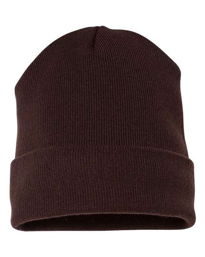 YP Classics Cuffed Beanie - Brown Front