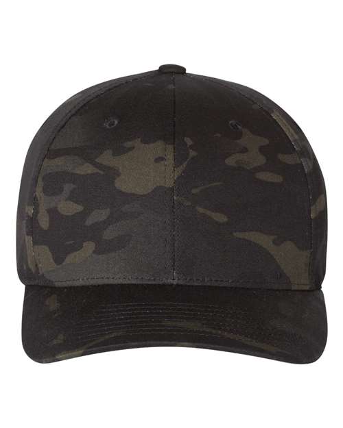 Flexfit Cotton Blend Cap - Multicam Black Front