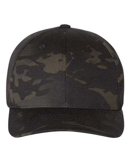 Flexfit Cotton Blend Cap - Multicam Black Front