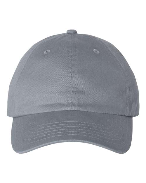 Valucap Brushed Twill Cap - Dark Grey Front