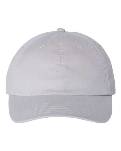 Valucap Brushed Twill Cap - Light Grey Front