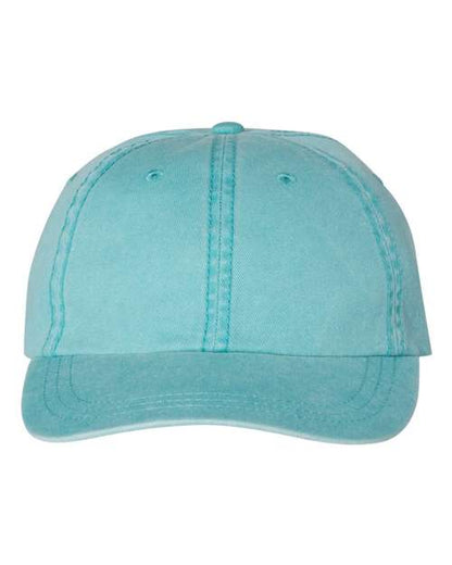 Valucap Pigment-Dyed Cap - Aqua Front