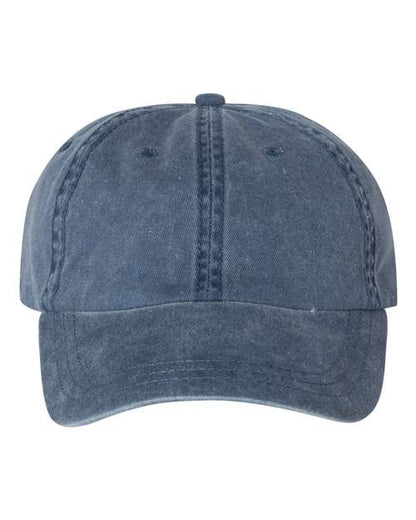 Valucap Pigment-Dyed Cap - Navy Front