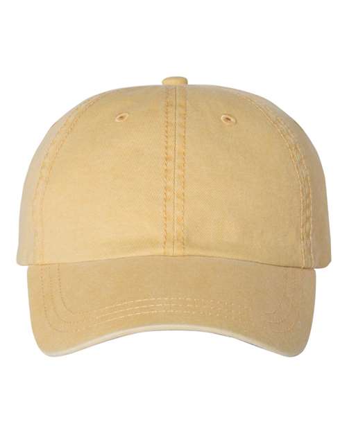 Valucap Pigment-Dyed Cap - Mustard Front