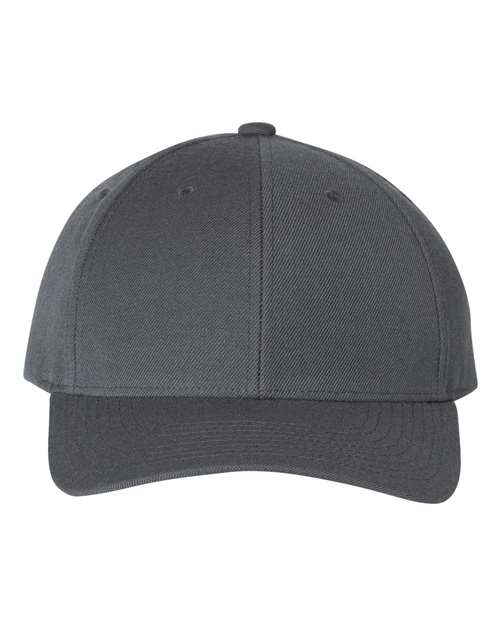 YP Classics Premium Curved Bill Snapback Cap - Dark Grey Front