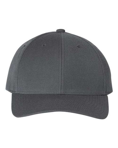 YP Classics Premium Curved Bill Snapback Cap - Dark Grey Front