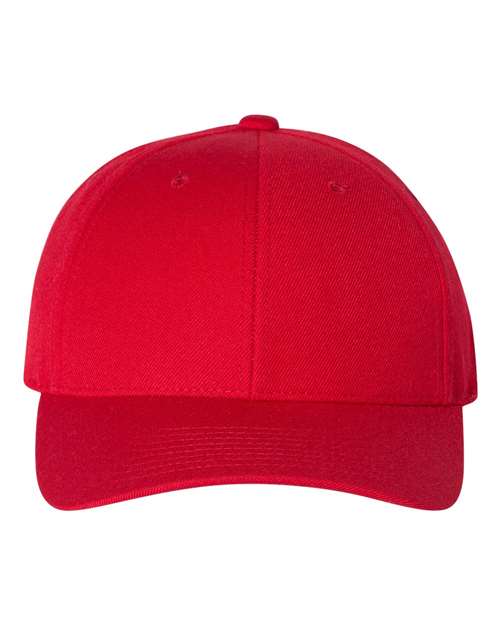 YP Classics Premium Curved Bill Snapback Cap - Red Front