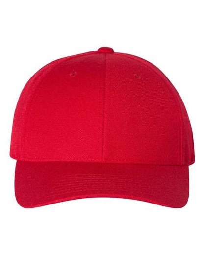 YP Classics Premium Curved Bill Snapback Cap - Red Front