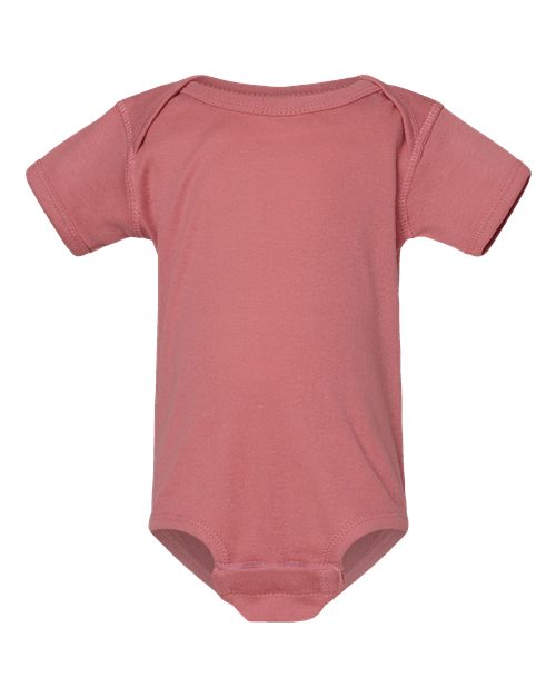 Rabbit Skins Infant Baby Rib Bodysuit - Mauvelous Front