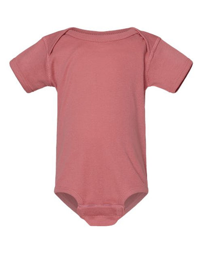 Rabbit Skins Infant Baby Rib Bodysuit - Mauvelous Front