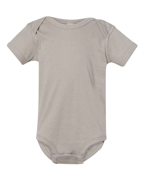 Rabbit Skins Infant Baby Rib Bodysuit - Titanium Front
