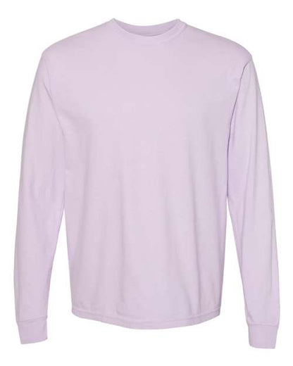 Comfort Colors Unisex Garment-Dyed Heavyweight Long Sleeve T-Shirt - Orchid Front