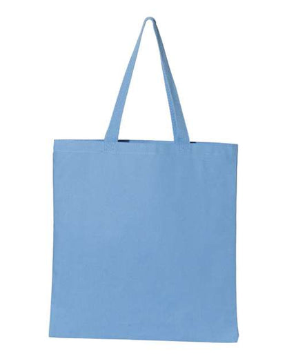 Q-Tees Promotional Tote - Carolina Blue Front