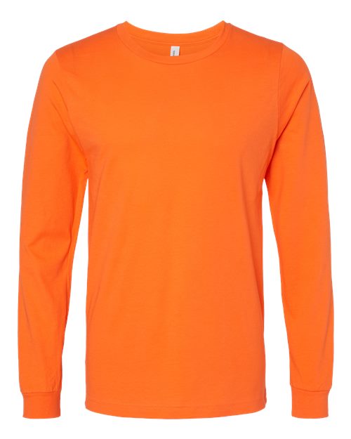 BELLA + CANVAS Unisex Jersey Long Sleeve Tee - Orange Front