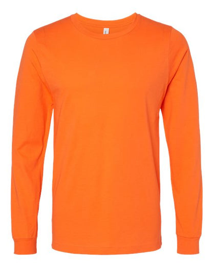 BELLA + CANVAS Unisex Jersey Long Sleeve Tee - Orange Front