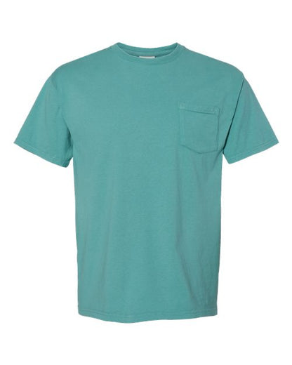 ComfortWash by Hanes Unisex Garment-Dyed Pocket T-Shirt - Spanish Moss Front