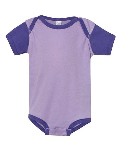 Rabbit Skins Infant Baby Rib Bodysuit - Lavender/ Purple Front