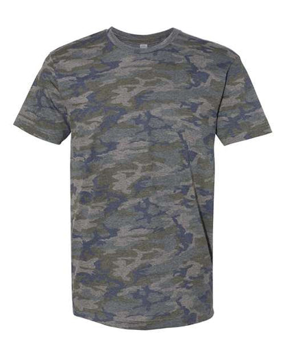 LAT Unisex Fine Jersey Tee - Vintage Camo Front