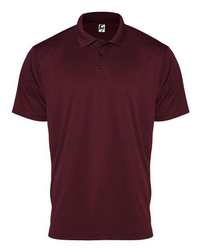 Men's Utility Polo - Maroon Front