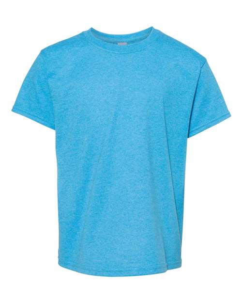 Youth Heavy Cotton™ T-Shirt - Heather Sapphire Front