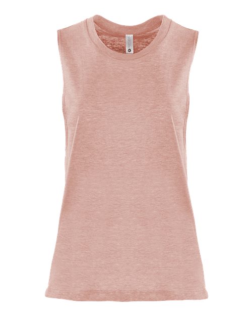 Next Level Women’s Festival Muscle Tank - Desert Pink Front