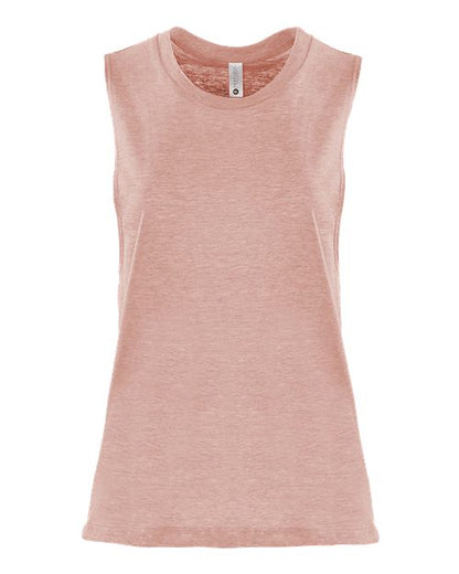 Next Level Women’s Festival Muscle Tank - Desert Pink Front