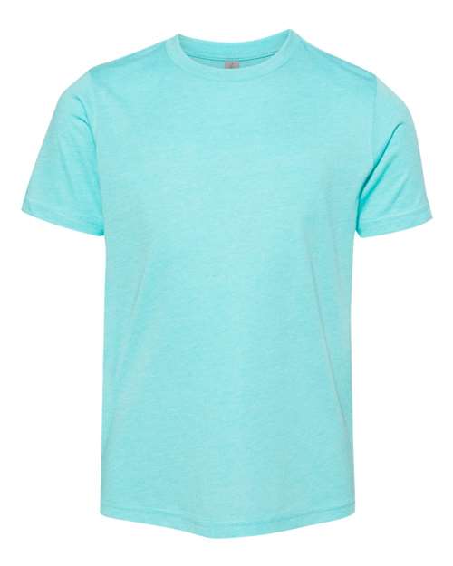 Next Level Youth Triblend Tee - Tahiti Blue Front