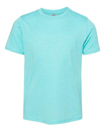 Next Level Youth Triblend Tee - Tahiti Blue Front