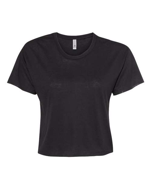 Next Level Women's Festival Crop Top - Black Front