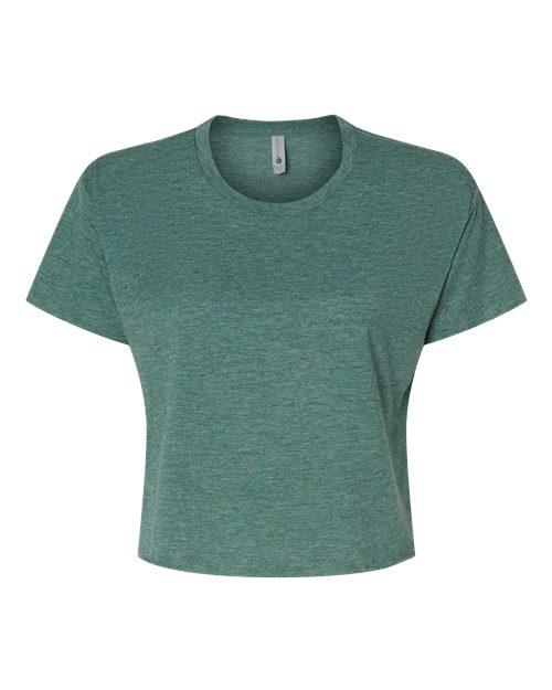 Next Level Women's Festival Crop Top - Royal Pine Front