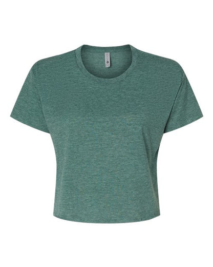 Next Level Women's Festival Crop Top - Royal Pine Front