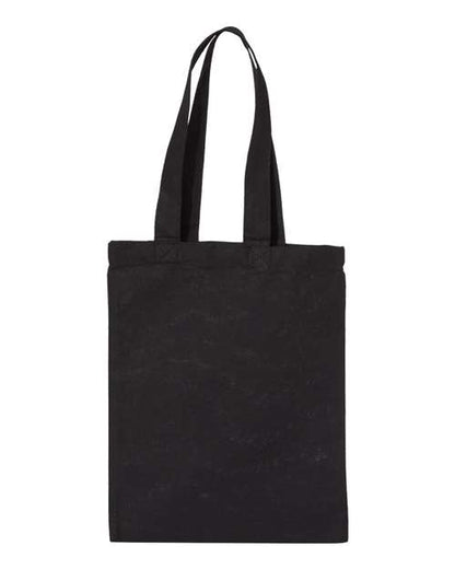 OAD Medium Canvas Tote - Black Front