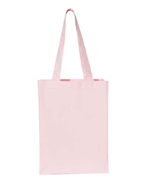 Q-Tees 12L Gussetted Shopping Bag - Light Pink Front