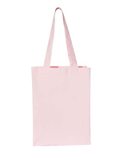 Q-Tees 12L Gussetted Shopping Bag - Light Pink Front