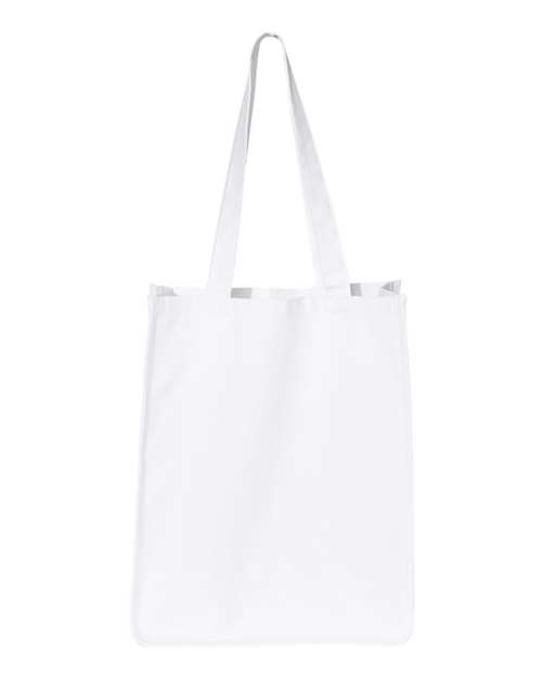 Q-Tees 27L Jumbo Shopping Bag - White Front