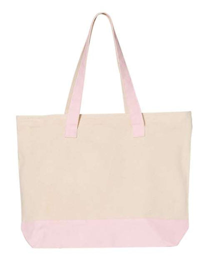 Q-Tees 19L Zippered Tote - Back