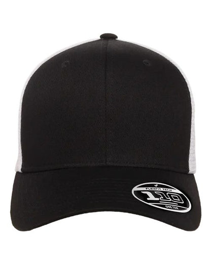 Flexfit 110® Mesh-Back Cap - Black/ White Front